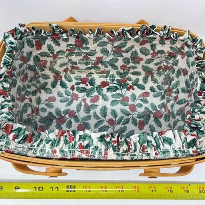 LONGABERGER 1996 â€œHOLIDAY CHEERâ€ CHRISTMAS COLLECTIONS BASKET
