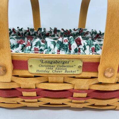 LONGABERGER 1996 â€œHOLIDAY CHEERâ€ CHRISTMAS COLLECTIONS BASKET