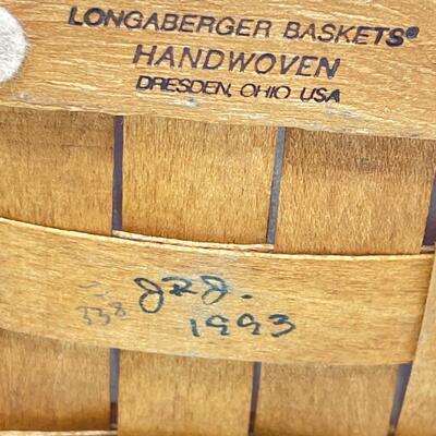 LONGABERGER 1993 SWEETHEART SMALL BASKET