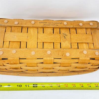 LONGABERGER 1992 BREAD BASKET W/ 2 DIVIDERS