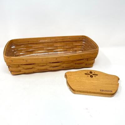 LONGABERGER 1992 BREAD BASKET W/ 2 DIVIDERS