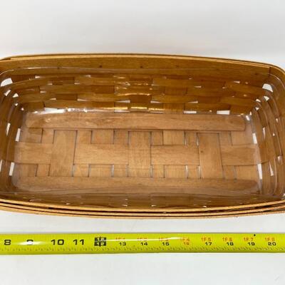 LONGABERGER 1992 BREAD BASKET W/ 2 DIVIDERS