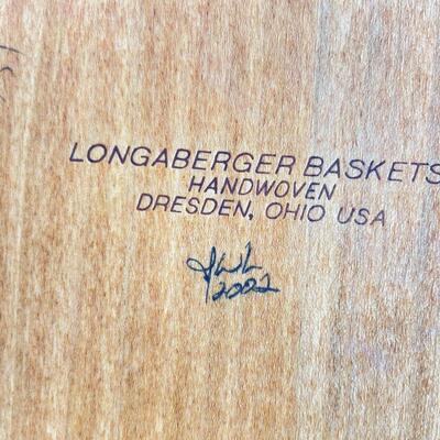 LONGABERGER 2002 â€œROW YOUR BOATâ€ BASKET W/ 2 DIVIDERS