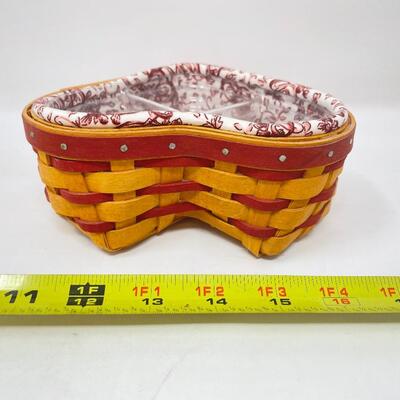 LONGABERGER 2000 SWEETHEART â€œLITTLE LOVEâ€ BASKET