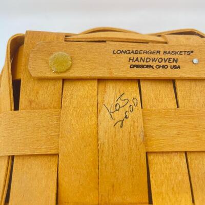 LONGABERGER 2000 CATCH ALL BASKET W/ LID