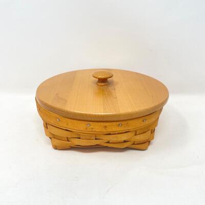 LONGABERGER 2000 CATCH ALL BASKET W/ LID