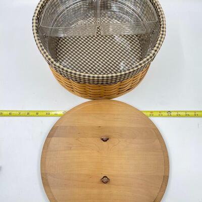 LONGABERGER 2004 HAT BOX BASKET W/ LID