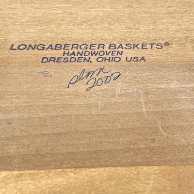 LONGABERGER 2002 CORNER BASKET#1
