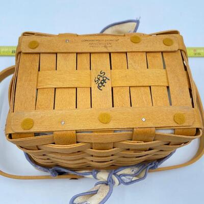 LONGABERGER 1999 GOOD OLâ€™ SUMMERTIME â€œSEASHELLâ€ BASKET W/LID #1