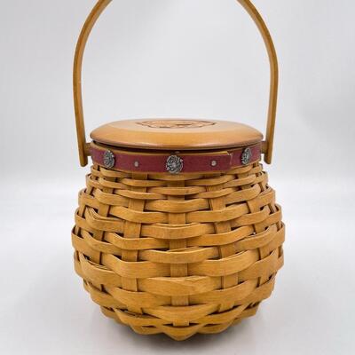 LONGABERGER 2004 PASADENA TOURNAMENT OF ROSES BASKET W/ LID