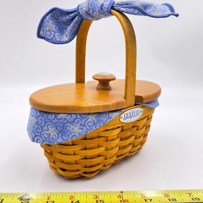 LONGABERGER 2000 CENTURY CELEBRATIONS â€œCHEERSâ€ BASKET W/ LID