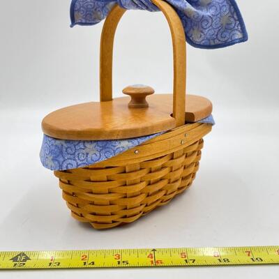 LONGABERGER 2000 CENTURY CELEBRATIONS â€œCHEERSâ€ BASKET W/ LID