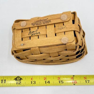 LONGABERGER 2004 â€œCILANTROâ€ BASKET W/ LID #1