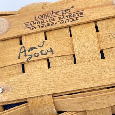LONGABERGER 2004 â€œCILANTROâ€ BASKET W/ LID #1