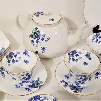 Lot #10  Vintage Colclough English Bone China Tea Set