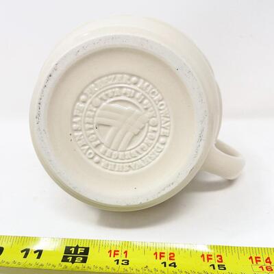 LONGABERGER POTTERY WOVEN TRADITIONS SMALL IVORY PITCHER