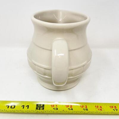 LONGABERGER POTTERY WOVEN TRADITIONS SMALL IVORY PITCHER
