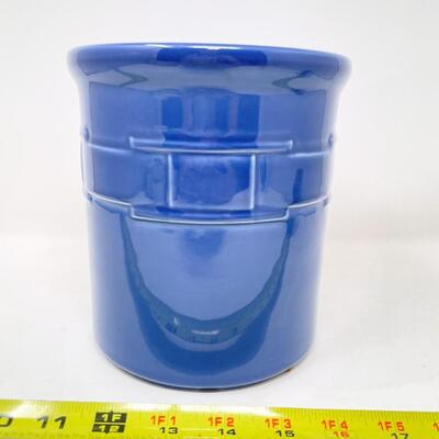 LONGABERGER POTTERY WOVEN TRADITIONS CORNFLOWER CROCK