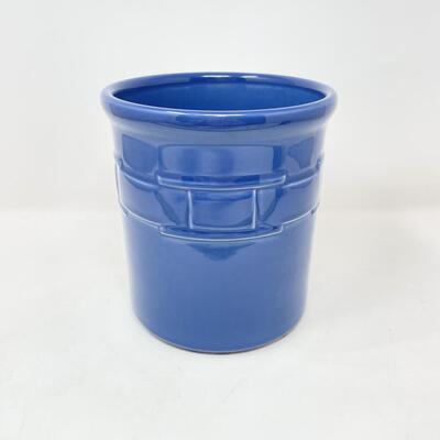 LONGABERGER POTTERY WOVEN TRADITIONS CORNFLOWER CROCK
