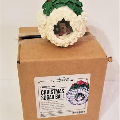 Lot #28  Panoramic Sugar Christmas Ball
