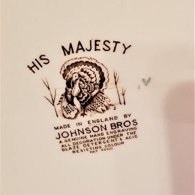 Lot #30  Large Thanksgiving Platter "His Majesty"
