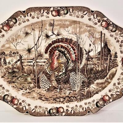 Lot #30  Large Thanksgiving Platter "His Majesty"