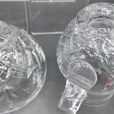 #91 Signed Crystal Sugar/Creamer Bowl & More