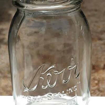 #94 (13) Vintage Mason Jars Blue & Clear