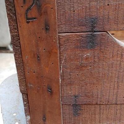 #95 Antique Wooden Crate