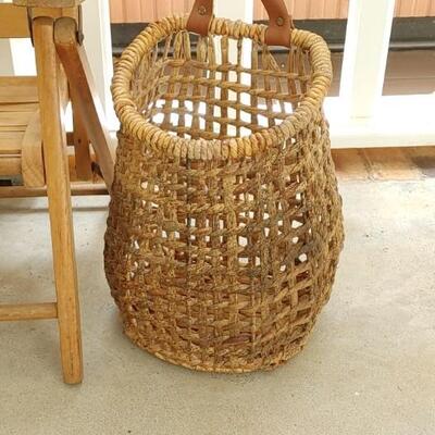 #96 Antique Paris Co. Toddler Chair & HM Basket