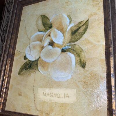 #99 Set Of (4) Stunning Floral Wall Art 