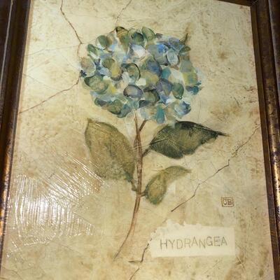 #99 Set Of (4) Stunning Floral Wall Art 