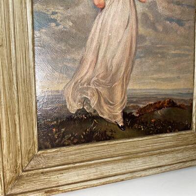 #100 (PR) Vintage Framed Pinkie & Blue Boy 
