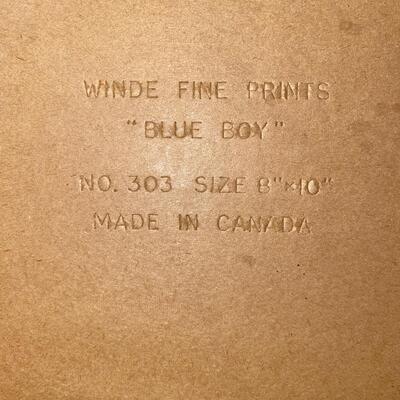 #100 (PR) Vintage Framed Pinkie & Blue Boy 