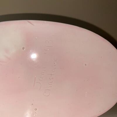 #101 Vintage Pink Ceramic Vanity Boxes 
