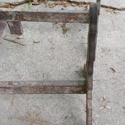 #103 Primitive Cast Iron Fire Dogs