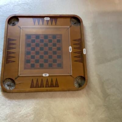 CARROM COMPANY Double side game board CHECKERS/Flags of Nations