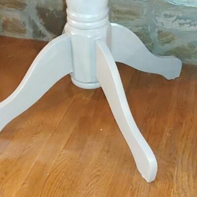 #107 Antique Drop Leaf Table Farm House Grey 