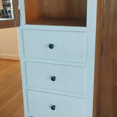 #108 Great Antique Painted Chifferobe 