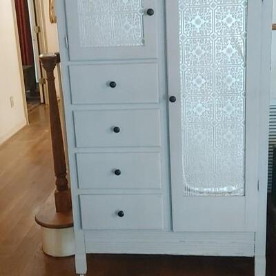 #108 Great Antique Painted Chifferobe 
