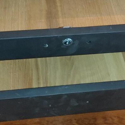 #109 Solid Oak Credenza Painted Black
