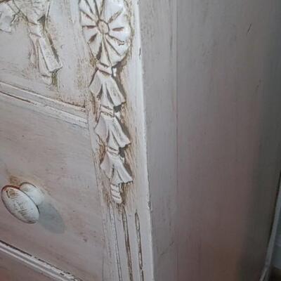 #117 Antique Painted Mahogany Haverty Chest