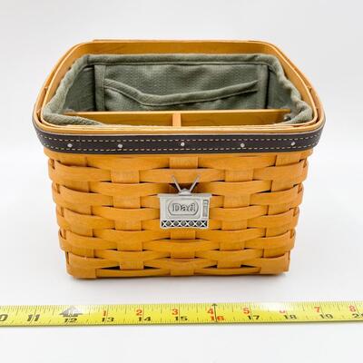 LONGABERGER 2002 â€œDADâ€ REMOTE/DIVIDED BASKET #1
