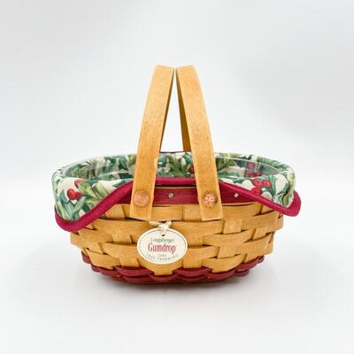 LONGABERGER 2004 TREE TRIMMING â€œGUMDROPâ€ BASKET