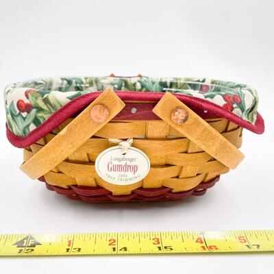 LONGABERGER 2004 TREE TRIMMING â€œGUMDROPâ€ BASKET
