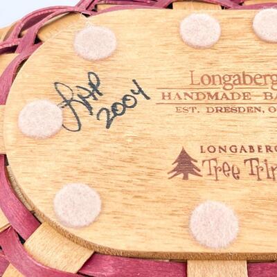 LONGABERGER 2004 TREE TRIMMING â€œGUMDROPâ€ BASKET