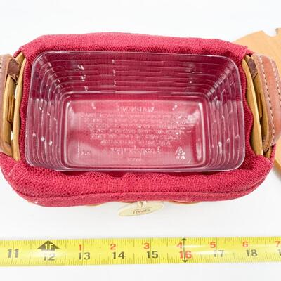 LONGABERGER 2002 TREE TRIMMING â€œTREATSâ€ BASKET W/ LID