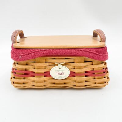 LONGABERGER 2002 TREE TRIMMING â€œTREATSâ€ BASKET W/ LID