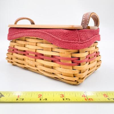 LONGABERGER 2002 TREE TRIMMING â€œTREATSâ€ BASKET W/ LID