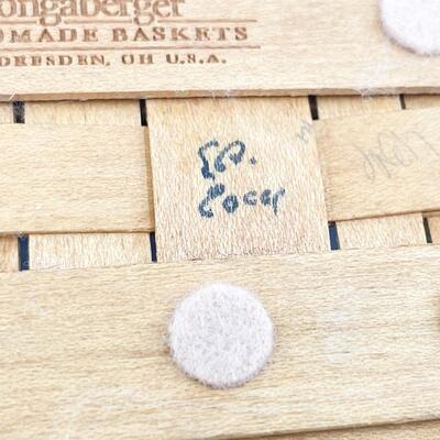 LONGABERGER 2000 SMALL RECTANGULAR BASKET